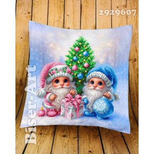 2929607 Гноми новорічні (наволочка+подушка) для вишивки