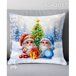 4040017 Гноми новорічні (наволочка+подушка) для вишивки