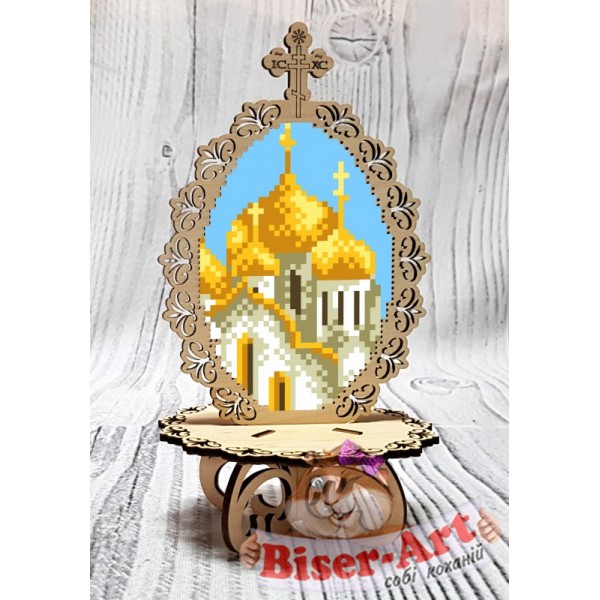 51044 Писанка для вишивки бісером Церква