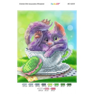 БС-5223 Котик в чашці (част. виш.)