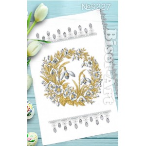 227 Пасхальний рушник  для вишивки бісером (нитками)