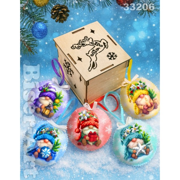 33206 Набір пошитих іграшок з коробочкою 5 шт