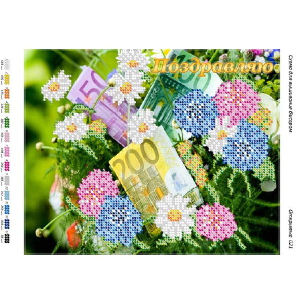Листівка 021 Вітаю (рос)