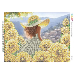 БС-3494 Дівчина в квітах ІV (част. виш.)