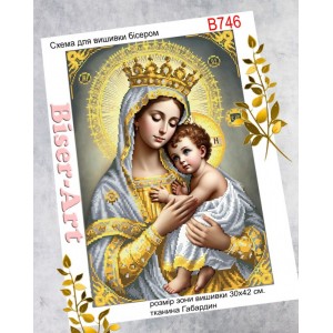 B746 Діва Марія (золото, срібло)