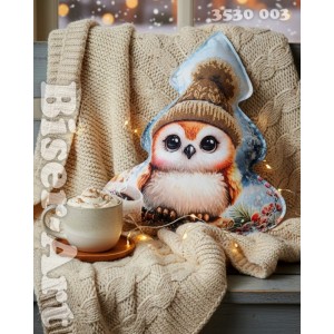 3530003 Совеня декоративна подушка-ялинка під вишивку