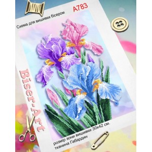 А783 Пастельні іриси
