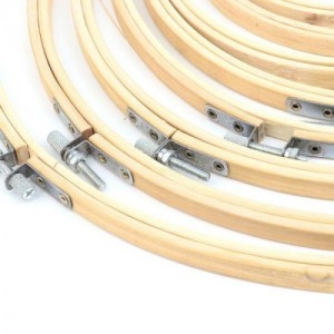 П'яльця для вишивання дерев'яні набір 6 шт