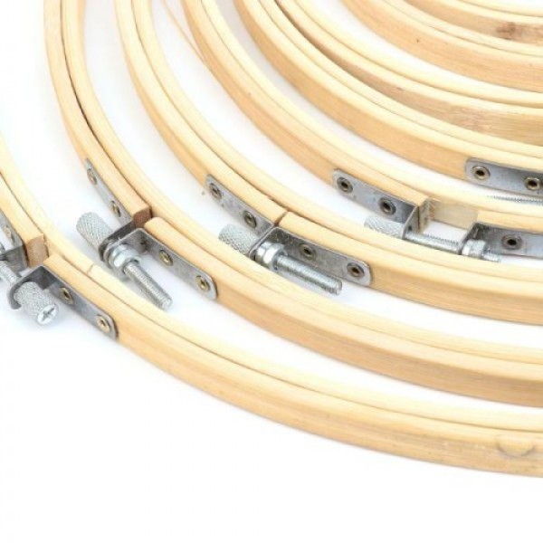 П'яльця для вишивання дерев'яні набір 6 шт