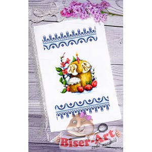 013 Пасхальний рушник для вишивки бісером (нитками)