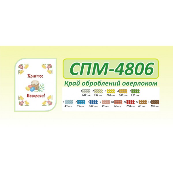 СПМ 4806 Пасхальна серветка