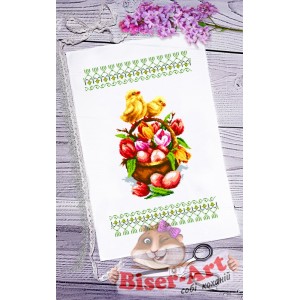 060 Пасхальний рушник для вишивки бісером (нитками)