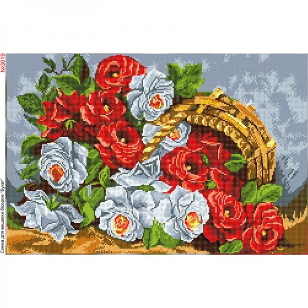 3019 Букет з трояндами
