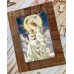 10153001 Схема з рамкою Мадонна з немовлям, часткова зашивка