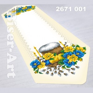 2671001 Ранер для вишивки бісером (або нитками)