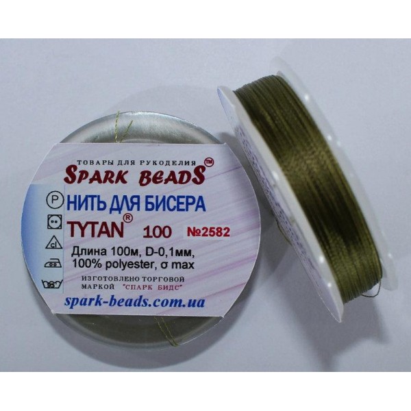 2582 Нитка бісерна Spark Beads  100м